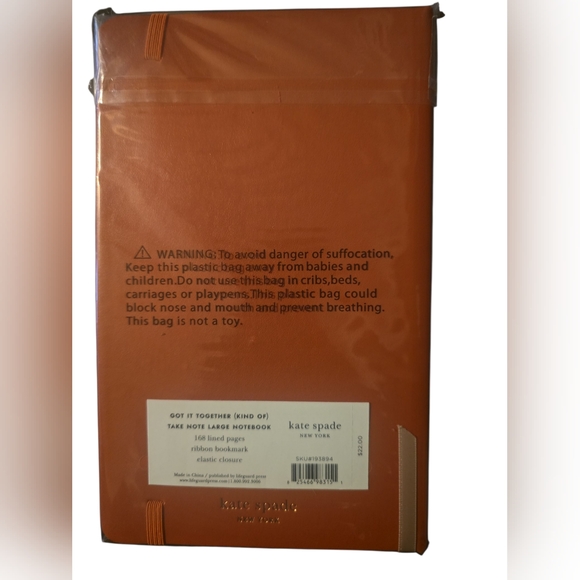 Kate Spade Orange Journal - Picture 3 of 4